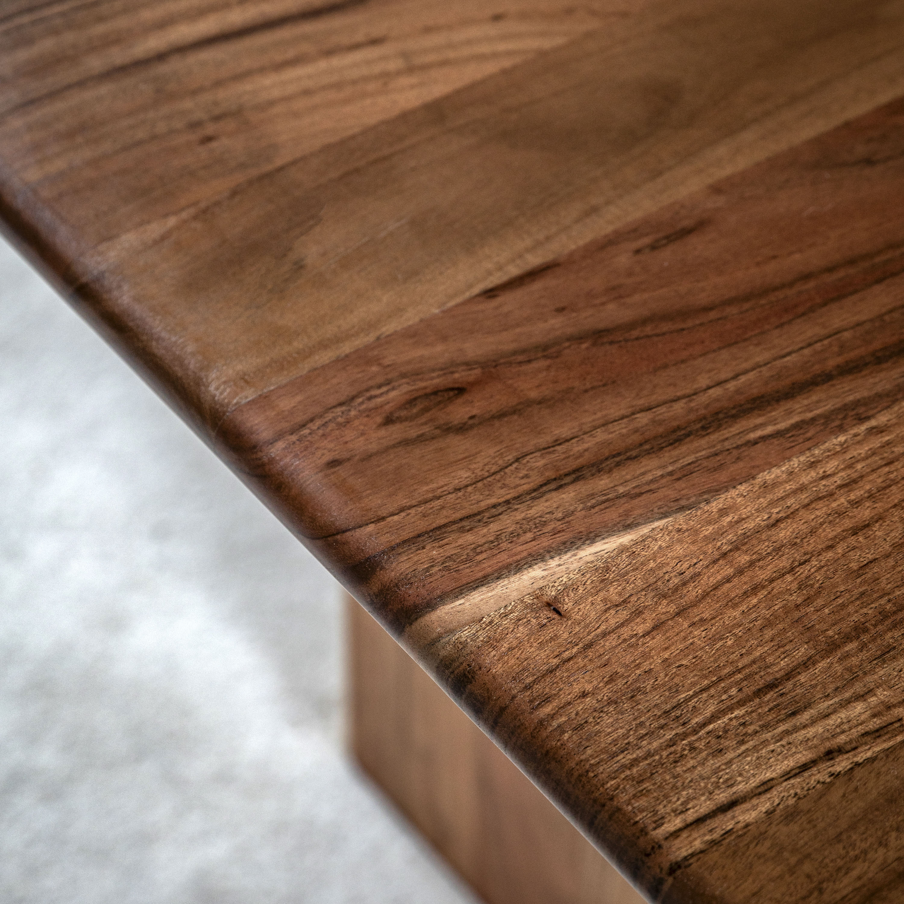 Marta Acacia Wood Rectangle Dining Table | 8 Seater